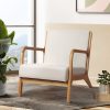 Artiss Armchair Fabric Beige Olive - Image 8