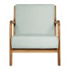Artiss Armchair Fabric Grey Olive - Image 3