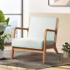 Artiss Armchair Fabric Grey Olive - Image 8
