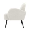 Artiss Armchair Lounge Chair Armchairs Accent Arm Chairs Sherpa Boucle White - Image 4