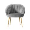 Artiss Armchair Velvet Grey Eloise - Image 3