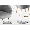 Artiss Armchair Velvet Grey Eloise - Image 7