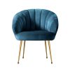 Artiss Armchair Velvet Blue Eloise - Image 3