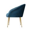 Artiss Armchair Velvet Blue Eloise - Image 4