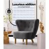 Artiss Armchair Lounge Accent Chair Armchairs Couch Chairs Sofa Bedroom Charcoal - Image 5