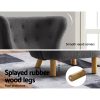 Artiss Armchair Lounge Accent Chair Armchairs Couch Chairs Sofa Bedroom Charcoal - Image 7