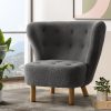 Artiss Armchair Lounge Accent Chair Armchairs Couch Chairs Sofa Bedroom Charcoal - Image 8