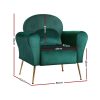 Artiss Armchair Green Velvet Caroline - Image 2
