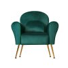 Artiss Armchair Green Velvet Caroline - Image 3
