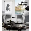 Artiss Armchair Lounge Chair Accent Armchairs Chairs Sofa Grey Velvet Cushion - Image 6