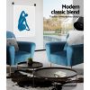 Artiss Armchair Lounge Chair Accent Chairs Armchairs Sofa Navy Velvet Cushion - Image 6
