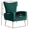 Artiss Armchair Green Velvet Kate - Image 2