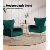 Artiss Armchair Green Velvet Kate - Image 5