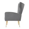 Artiss Armchair Grey Velvet Kate - Image 4