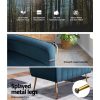 Artiss Armchair Navy Velvet Kate - Image 7