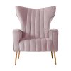 Artiss Armchair Pink Velvet Kate - Image 3
