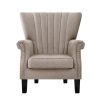 Artiss Armchair Wingback Beige Andrew - Image 3