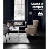 Artiss Armchair Wingback Beige Andrew - Image 5