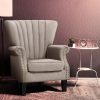 Artiss Armchair Wingback Beige Andrew - Image 7