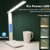 LED Desk Lamp with Fast Wireless Charger Clock Alarm Date Temperature - Image 3