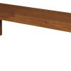Tilda Solid Mahogany Timber Bench (Light Pecan) - Image 2