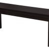Large Tilda Solid Mahogany Bench (Chocolate) - Image 2