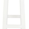 Tokyo Solid Mahogany Timber Barstool (White) - Image 3