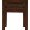 Wilson Genuine Leather Single Seater Stool/Bench (Mahogany) - Image 3