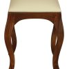 Eloise Cabriole Leg Dressing Stool (Mahogany) - Image 3