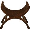 Maeve Solid Mahogany Single Seater Stool (Mahogany)