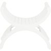 Maeve Solid Mahogany Single Seater Stool (White) - Image 2