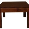 Amsterdam Solid Mahogany Timber Coffee Table (Light Pecan) - Image 2