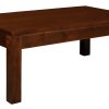 Amsterdam Solid Mahogany Timber Coffee Table (Light Pecan) - Image 3