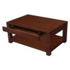 Amsterdam 2 Drawer Coffee Table - Mahogany - Image 3