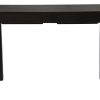 Amsterdam Solid Mahogany Timber 2 Drawer Desk (Chocolate)
