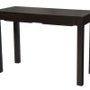 Amsterdam Solid Mahogany Timber 2 Drawer Desk (Chocolate) - Image 2