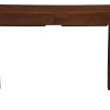 Amsterdam Solid Mahogany Timber 2 Drawer Desk (Mahogany)