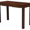 Amsterdam Solid Mahogany Timber 2 Drawer Desk (Mahogany) - Image 3