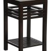Holland Solid Mahogany Lamp Table (Chocolate) - Image 3