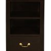 Tasmania 1 Drawer Solid Mahogany Timber Lamp Table (Chocolate)