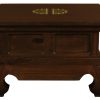 Dynasty Solid Mahogany Timber Lamp Table 60 x 60 cm (Mahogany)