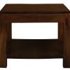 Amsterdam Solid Mahogany Timber Lamp Table 60 x 60 cm (Mohagany)