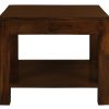 Amsterdam Solid Mahogany Timber Lamp Table 60 x 60 cm (Mohagany) - Image 2
