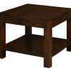 Amsterdam Solid Mahogany Timber Lamp Table 60 x 60 cm (Mohagany) - Image 3