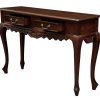 Seine 2 Drawer Carved Sofa Table (Mahogany) - Image 3