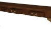 Queen Anne 3 Drawer Sofa Table - Mahogany - Image 2