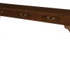 Queen Anne 3 Drawer Sofa Table - Mahogany - Image 3
