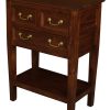 Tasmania 3 Drawer Sofa Table - Mahogany - Image 3