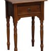 Milly Turn Leg 1 Drawer Side Table (Mahogany) - Image 2