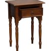 Milly Turn Leg 1 Drawer Side Table (Mahogany) - Image 3